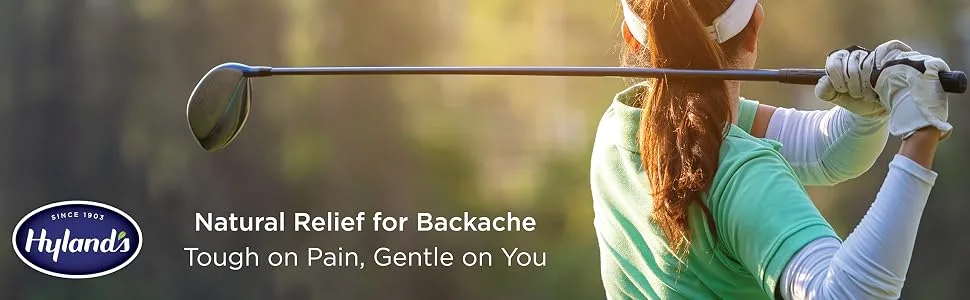 Hyland's Backache Relief 100 Quick-Dissolving Tablets - Natural Relief for Backache