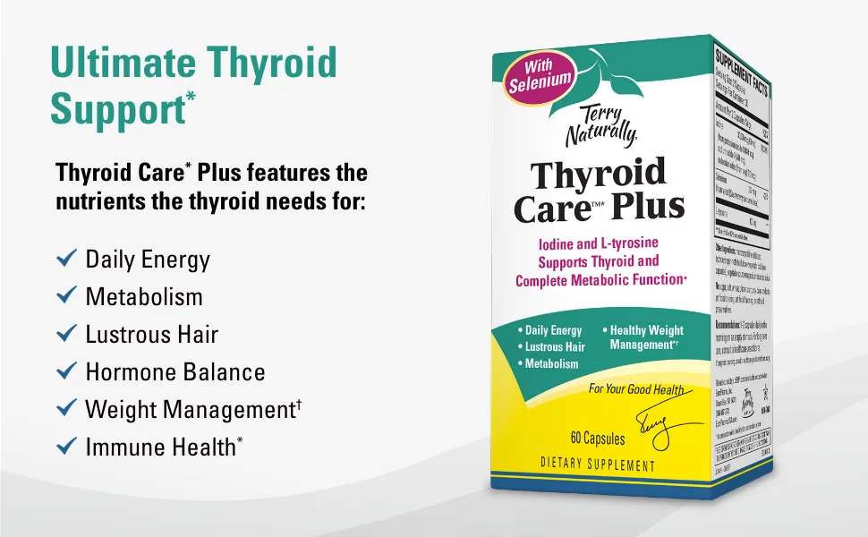 Terry Naturally Thyroid Care Plus 60 Capsules - Terry Naturally