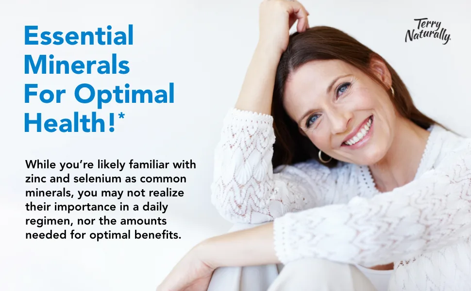 Terry Naturally Zinc Plus Selenium 60 Vegan Capsules - Terry Naturally