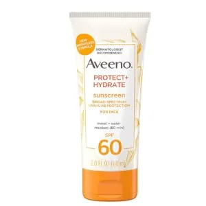 Aveeno Protect + Hydrate Sunscreen For Face SPF 60 2 fl oz (60 ml) - product information 2