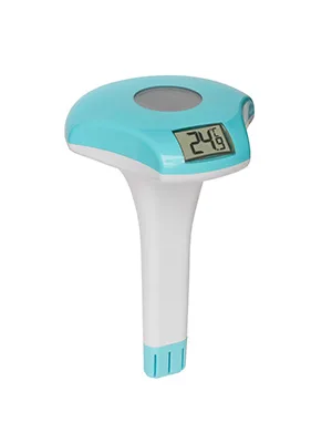 TFA Dostmann Digital Pool Thermometer 30 2033.20 solar companies floating with fastening lines water temperature measuring white-turkey - 30.2033 poolthermometer digital solarbetrieben weiß türkis