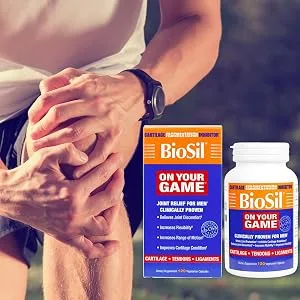BioSil by Natural Factors On Your Game 60 Vegetarian Capsules - product information 1