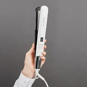 Rowenta Volumizer hair smoothing 3D technology increases the volumizer integrated natural bristle brush exclusive ceramic quartz coating ion function 8 temperatures SF4650F0 - Praktische Funktionen