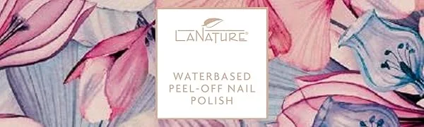 LaNature water-based nail polish - VEGAN - Waterbased Peel-Off Nail Polish - Top Coat Transparent 10 ml - lanature