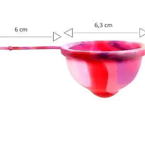 Lumma menstrual disk - with a carrying bag & silicone thread for effortless removal - leak -proof comfortable & sustainable tampon alternative sustainable silicone - medium cervix transparent - Tampon
