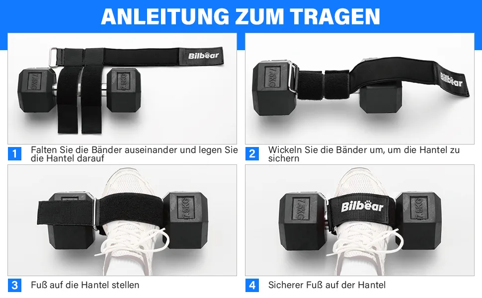 2Stk Tibialis trainer for leg strength training adjustable dumbbell foot attachment for lifting lifting dumbbell weight ankle straps for leg lifting exercises black - product information 5