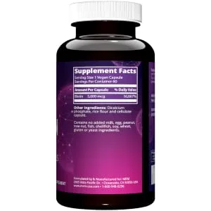 MRM Biotin 60 Vegan Capsules - product information 3