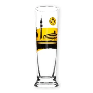 Borussia Dortmund BVB breakfast board (Knifte) - BVB Pilsglas Skyline (0,3l)