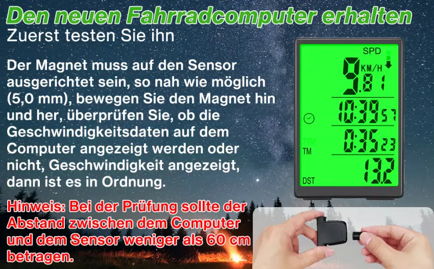 Bicycle computer wirelessly with 31 functions 3.0 inch multifunction bicycle speedometer IP65 waterproof bicycle tacho wireless automatic waking bicycle speedometer mileage meter bicycle axis children - Fahrradcomputer Kabellos