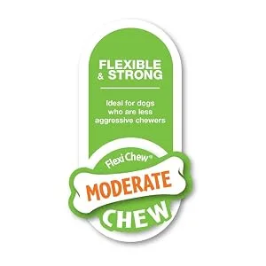 Nylabone 984102EU Rawhide alternative knotted bone beef flavour for large dogs (up to 23 kg) LL - (up to 23 kg) - FlexiChew Moderate Chew
