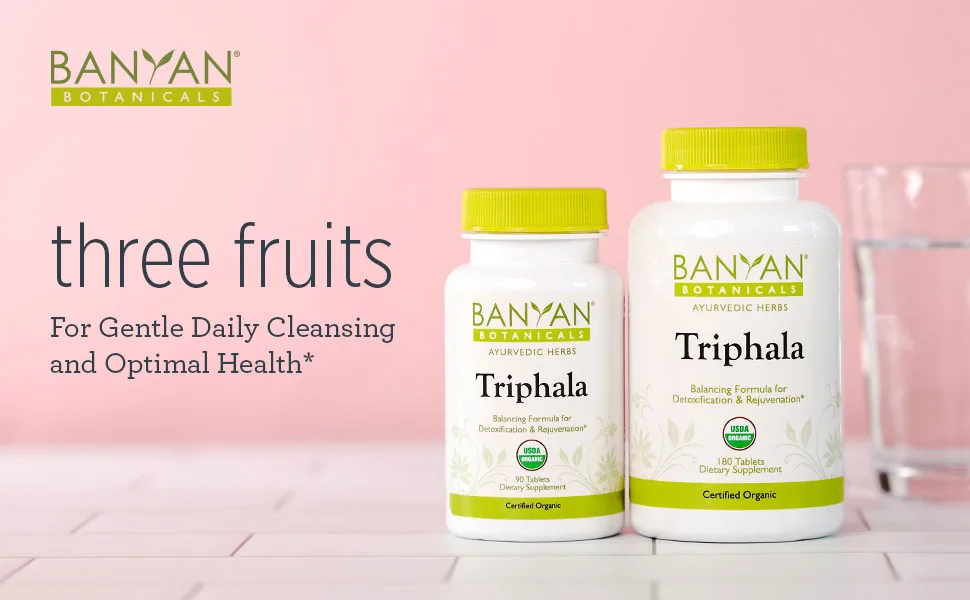 Banyan Botanicals Triphala 90 Tablets - triphala tablets