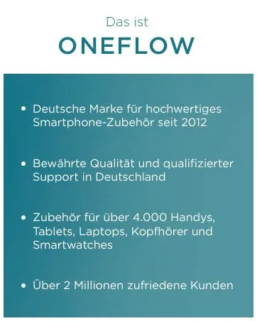 Oneflow waterproof mobile phone cover for Samsung Galaxy A55 5G |Touch & camera window + bracelet and loop for hanging blue (Aqua-Blue) - Das ist ONEFLOW