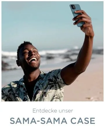 Oneflow waterproof mobile phone cover for Samsung Galaxy A55 5G |Touch & camera window + bracelet and loop for hanging blue (Aqua-Blue) - ONEFLOW Sama Sama Case