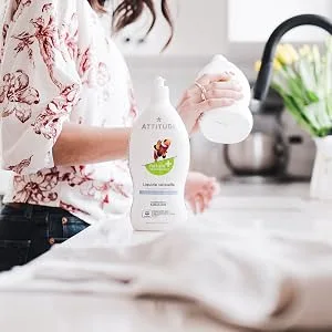 ATTITUDE All Purpose Cleaner Pink Grapefruit  27.1 fl oz (800 ml) - attitude-natural-dishwashing-hypoallergenic