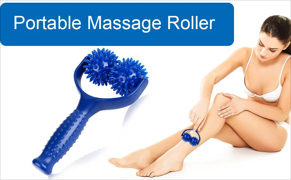 Massage balls Massage Roller massage roller with handle and nubs self -massage roller massager fascia ball for back legs feet hands muscle pain - igelball massageball massage ball massage roller igelball massage