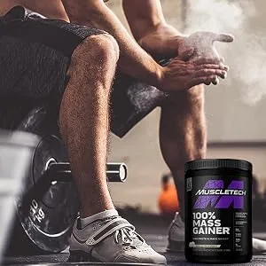 Muscletech 100% Mass Gainer Vanilla Milkshake 5.15 lbs (2.33 kg) - THE STUFF ON THE LABEL