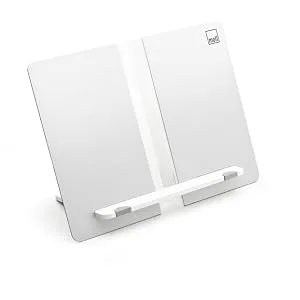 moll design bookend children's desk accessory foldable and timeless bookend with integrated clips silver - Buchstütze