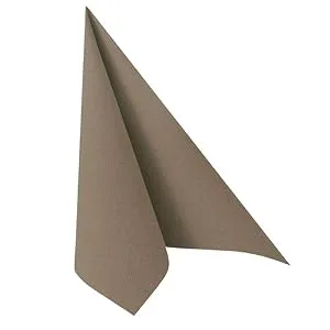 50 napkins "ROYAL Collection" 1/4 fold 40 cm x 40 cm grey in fabric look - product information 2