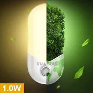 Stanbow 2 night light socket with twilight sensor night light with motion detector LED night lamp children for children's room stairs gear bedroom kitchen bathroom warm white - nachtlicht mit bewegungsmelder