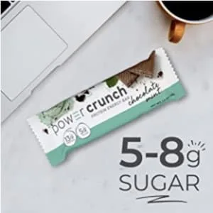 BNRG Power Crunch Protein Energy Bar Original Salted Caramel 12 Bars 1.4 oz (40 g) Each - 5-8g Sugar