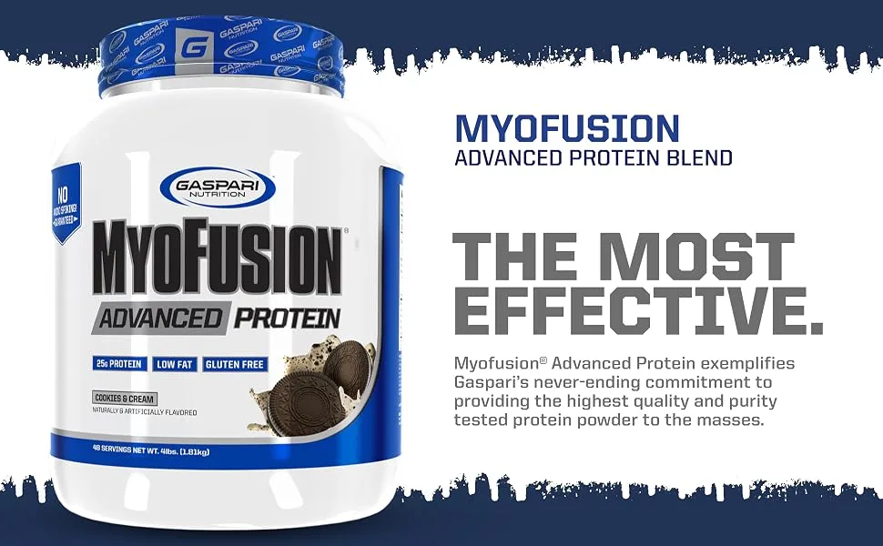 Gaspari Nutrition MyoFusion Advanced Protein Vanilla Ice Cream 4 lbs (1814 g) - product information 2