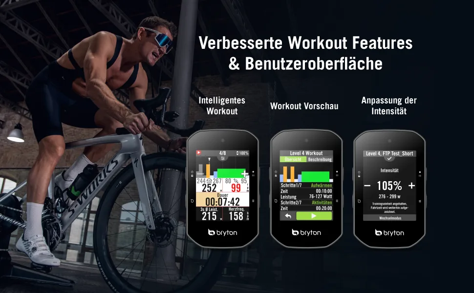 Bryton Rider S500 2.4 "Color touchscreen GPS bicycle computer with offline-EU card and navigation compatible with e-bikes Shimano Steps and Ant+ Lev S500 (Device only) - DES500-4