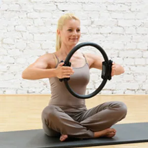 SISSEL PILATES Circle Pilates ring with non-slip handles training device for core training Single - Glasfaser Ring Training