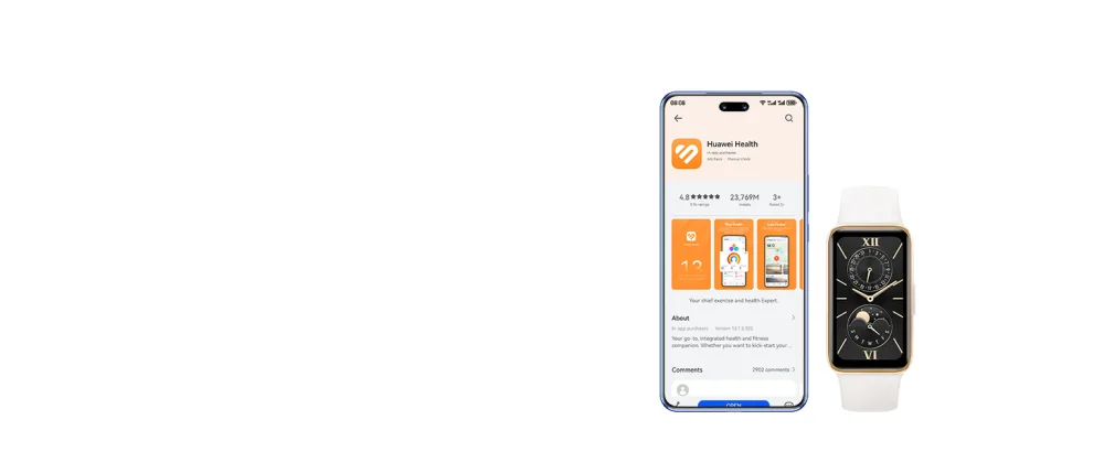 Huawei Volume 9 comfortable wearing Trusleep 4.0 scientific sleeping tracking up to 14 days of battery life 100 training modes iOS & Android Blue 6 months extended guarantee Amazon exclusively  - band 9