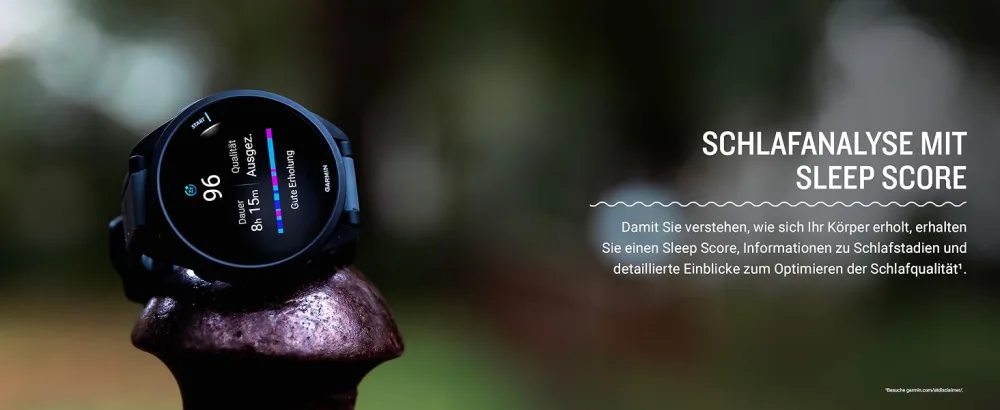 Garmin Forerunner 165 light GPS Smartwatch to run with amoled touchscreen training recommendations health data smart functions slate gray - Schlafanalyse