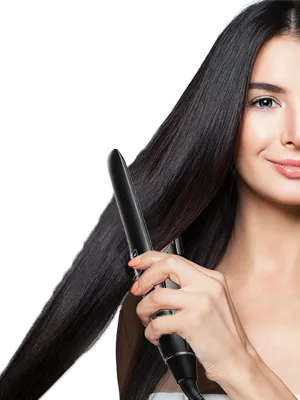 Hyadry smooth iron with ceramic coating smoothing iron hair straightener with 30s quick heating negative fleet iron LED-EXPEIST-time-temperature display dual voltage automatic switch-off (black) - product information 3