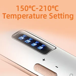 Hyadry smooth iron with ceramic coating smoothing iron hair smoothing with 30s quick heating negative fleet iron LED-EXPEIST-TEIT-TEPENT-TEPRISKISIKE dual voltage automatic switch-off (white) - product information 9