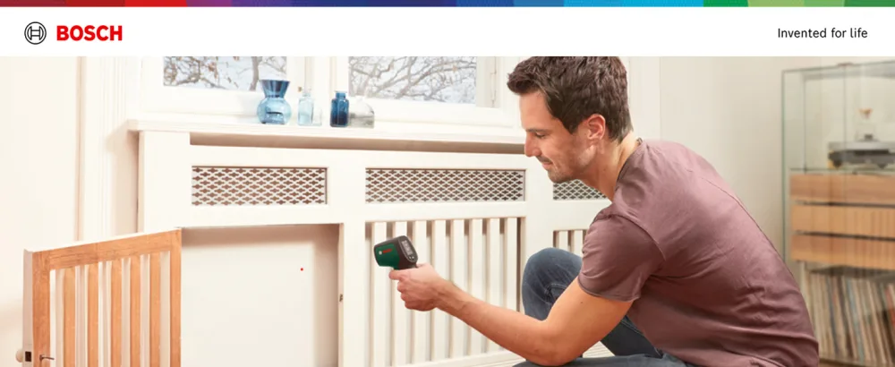 Bosch infrared thermometer universal temp (-30 C +500 C simple and precise measurement 3 predefined material groups in e-commerce cardboard) universal temp (new) - product information 1
