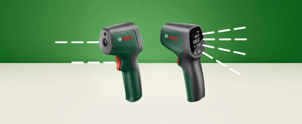 Bosch infrared thermometer universal temp (-30 C +500 C simple and precise measurement 3 predefined material groups in e-commerce cardboard) universal temp (new) - product information 7