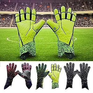 Aaivnmd Goalkeeper Gloves Children Boys Training Gloves Double Protection Strong Grip and Non-Slip 7 Yellow - Torwarthandschuhe sind 1
