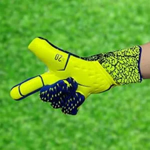 Aaivnmd Goalkeeper Gloves Children Boys Training Gloves Double Protection Strong Grip and Non-Slip 7 Yellow - Torwarthandschuhe sind 2
