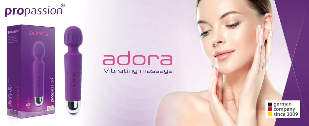 Probassion Massagestab Adora |Waterproof massage tab |Vibration massage |20 vibration modes with 8 intensity levels |Operating time approx. 1.5 hours |Quiet - propassion Massagestab adora