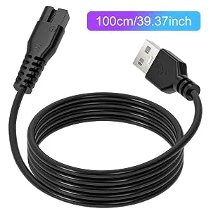 PChero 5V USB Shaver Charging Cable Charger Power Cord Compatible with Meridian Trimmer - Rasierer Ladekabel