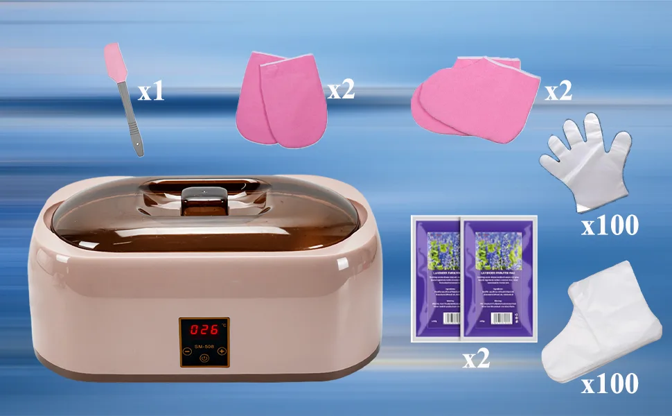 JOJOCOSMO paraffin Bath - Versatile Paraffin Wax Bath for Hands and Feet Includes Paraffin Wax for Paraffin Bath Enhanced With Hand Technology - Paraffinbäder
