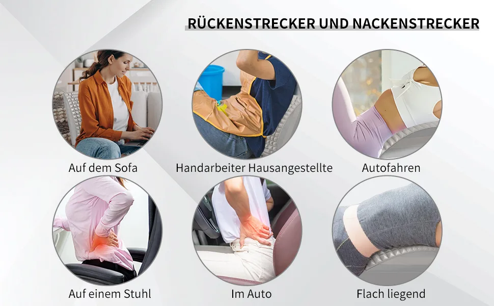 Nivaobi neck and back extensor align neck and back extension 2 in 1 back extension for Neck Stretch & Relax new life back extensor for pain relief for herniated disc sciatica - Nacken und Rückenstrecker