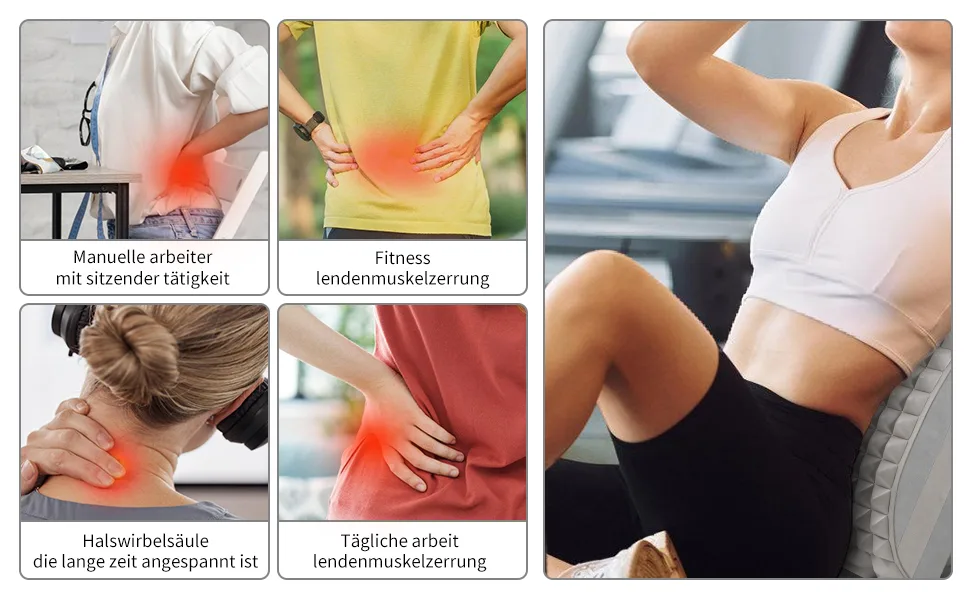 Nivaobi neck and back extensor align neck and back extension 2 in 1 back extension for Neck Stretch & Relax new life back extensor for pain relief for herniated disc sciatica - Nacken und Rückenstrecker