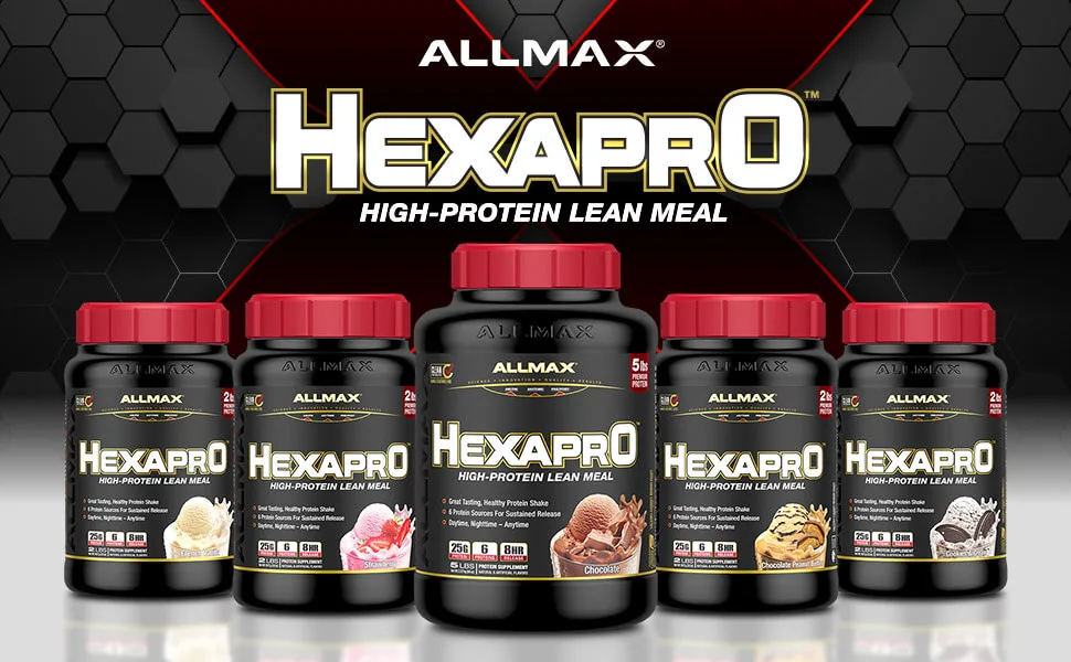 ALLMAX Nutrition Hexapro High-Protein Lean Meal Cookies & Cream 5 lbs (2.27 kg) - product information 4