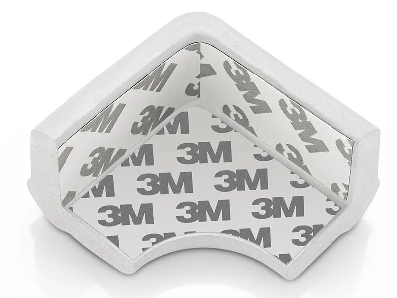 Reer corner protector soft 4 pieces bite-proof tested for harmful substances white - Einfache (De-)Montage und sicherer Halt