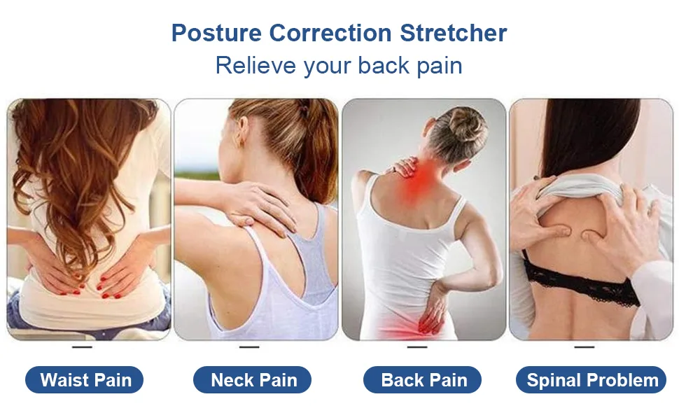 Astralgrip back massage device with a massage point multi-stage back massage device back stretcher for the upper and lower lumbar spine in the event of herniated disc scoliosis sciatica - Back Massager