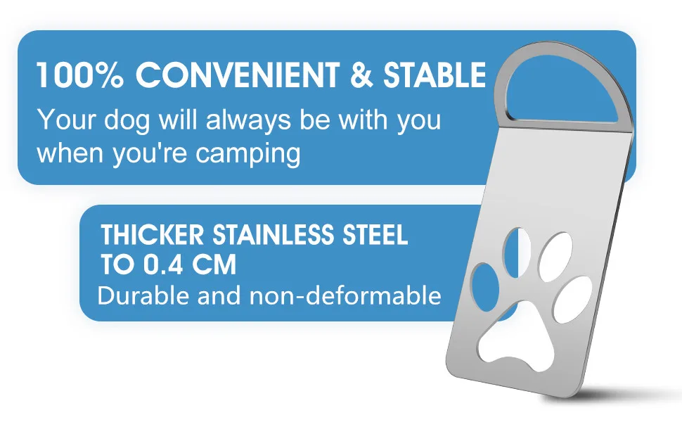 Dogholder soil anchor removable for dogs 304 stainless steel driveway for a leash uniquely designed anchor point - camping hund