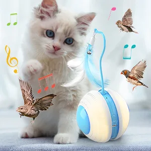 Rossifur Interactive cat toy for domestic cats electrically movable cats spring toys automatically around 360 self -reducing rechargeable via USB - product information 7
