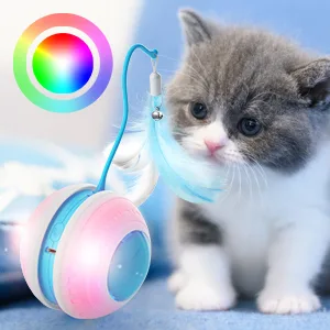 Rossifur Interactive cat toy for domestic cats electrically movable cats spring toys automatically around 360 self -reducing rechargeable via USB - product information 8