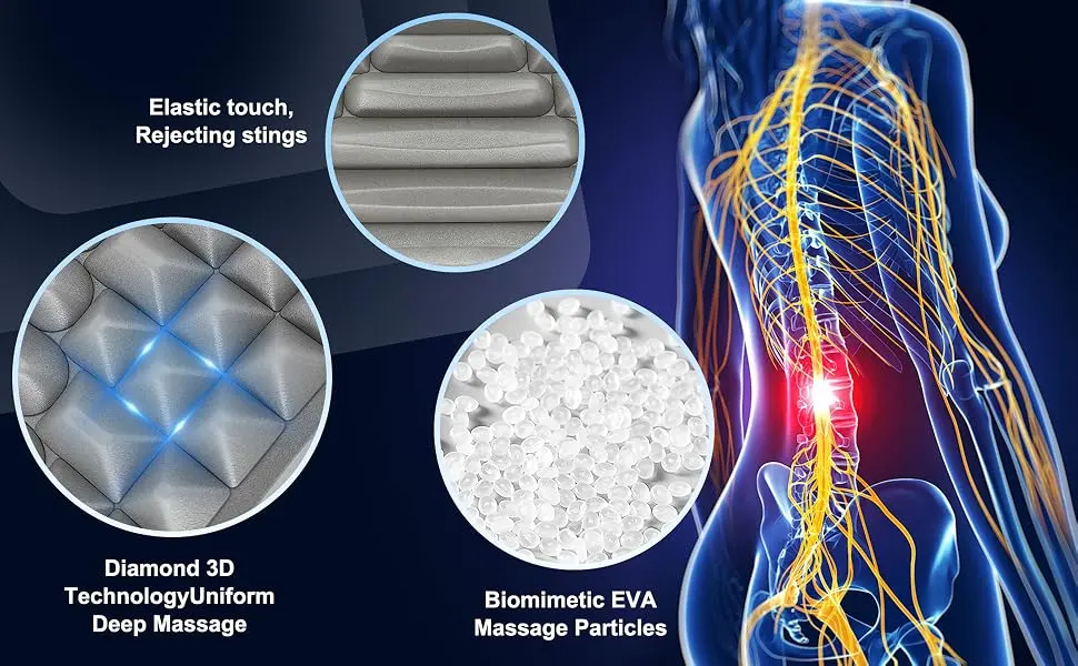 Cbilzxer Align neck and back extensor back stretch back trainer back rescuer with massage points for herniated disc to relieve neck and back pain (gray) - align nacken und rückenstrecker rückenstrecker rückenretter align nacken und rückenstrecker