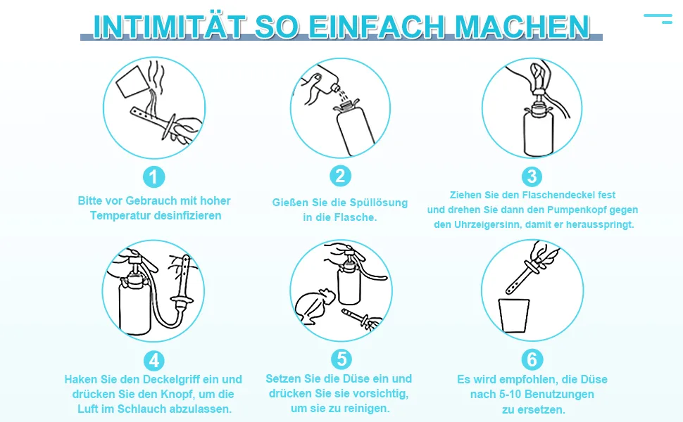 Enema for colon cleansing - enemas for bowel emptying for men and women (330ML-3 NOZZLES) - product information 5