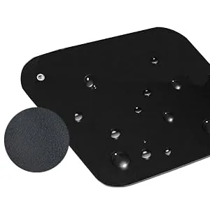 Ground mat Grounding Sheet 25 x 25 cm Mouse pad with EU Earth cable Universal grounding mat for computer foot yoga and bed better sleep 25*25cm - wasserdichte PU-Oberfläche