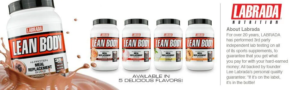 Labrada Nutrition Lean Body Hi Protein Meal Replacement Strawberry 2.47 lb (1120 g) - product information 1